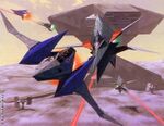 le Arwing de Fox contre le Wolfen de Wolf, à Fortuna (Fichina)