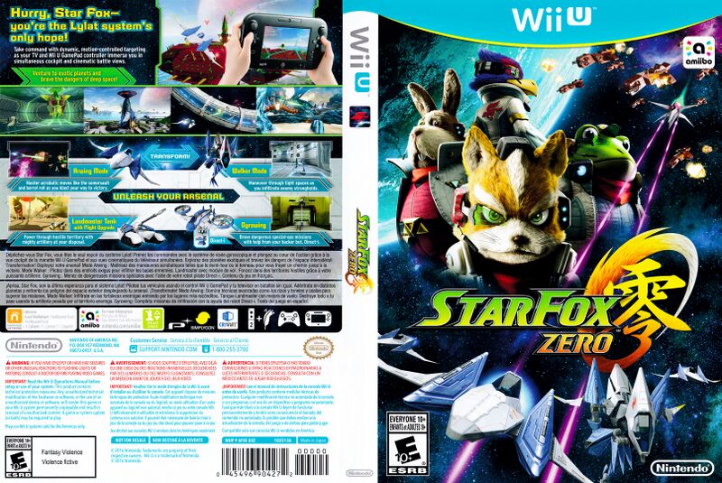 Fichier:Star Fox Zero - Jaquette US ALT.jpg